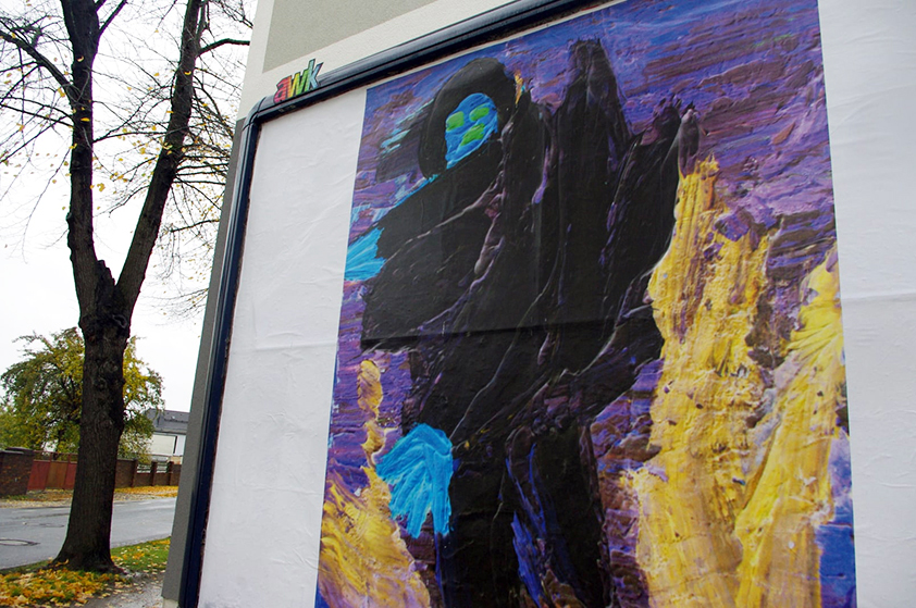 Matthias Haase, Malerei, Nadler-Galerie Elsterwerda, Plakat, Reverse, 2020